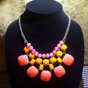 Pink/Orange Statement Piece necklace